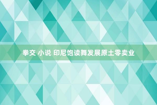 拳交 小说 印尼饱读舞发展原土零卖业