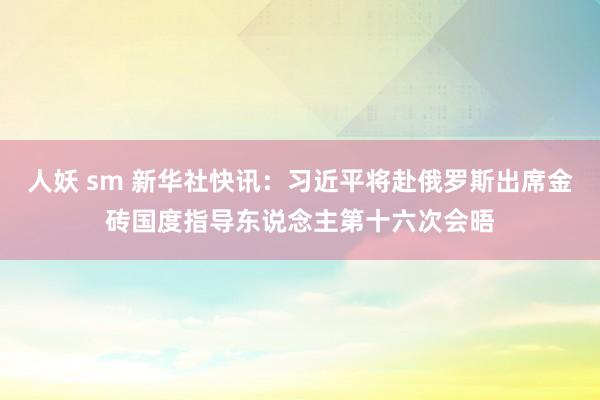 人妖 sm 新华社快讯：习近平将赴俄罗斯出席金砖国度指导东说念主第十六次会晤