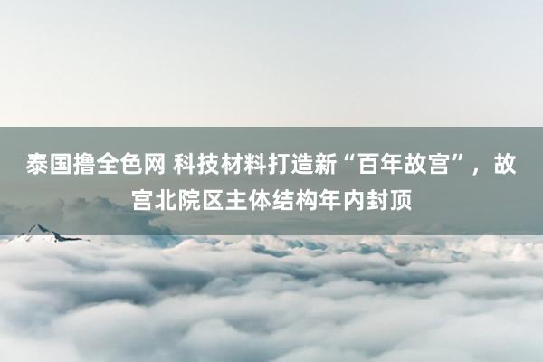 泰国撸全色网 科技材料打造新“百年故宫”，故宫北院区主体结构年内封顶