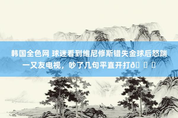 韩国全色网 球迷看到维尼修斯错失金球后怒踹一又友电视，<a href=