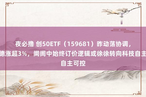 夜必撸 创50ETF（159681）昨动荡协调，特锐德涨超3%，阛阓中始终订价逻辑或徐徐转向科技自主可控