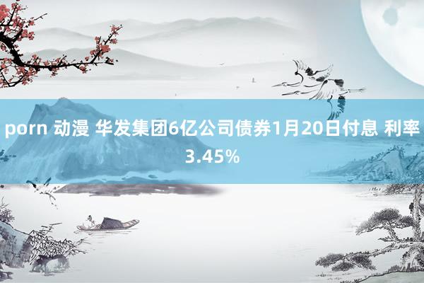 porn 动漫 华发集团6亿公司债券1月20日付息 利率3.45%